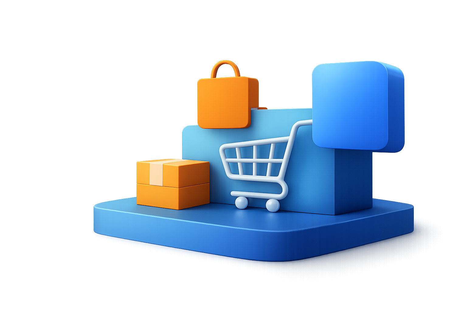 Ilustração de compras online